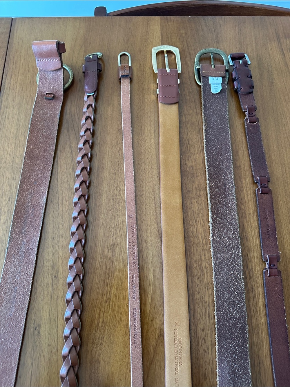 Assorted mixed lot of brown Leather belts - Picture 4 of 4